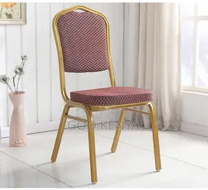 Event Chair; Dotted Fabric Metal Base Outdoor Event Chair
