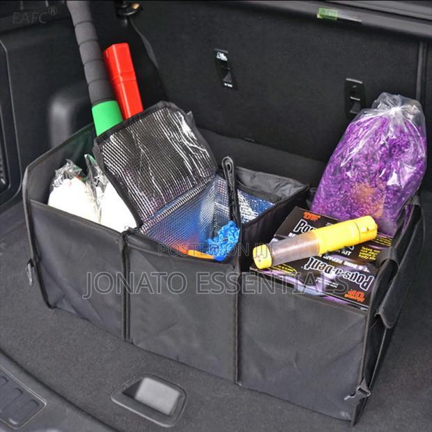 Car Boot Organizer With Insulated Cooler Bag for Drinks - main view