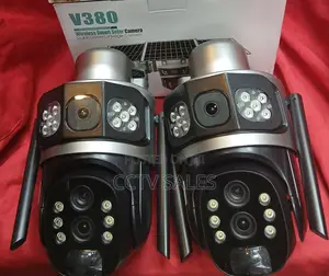 Dual Lens Solar PTZ 4g Camera Hd 4mp 10x Zoom Two-Way Audio