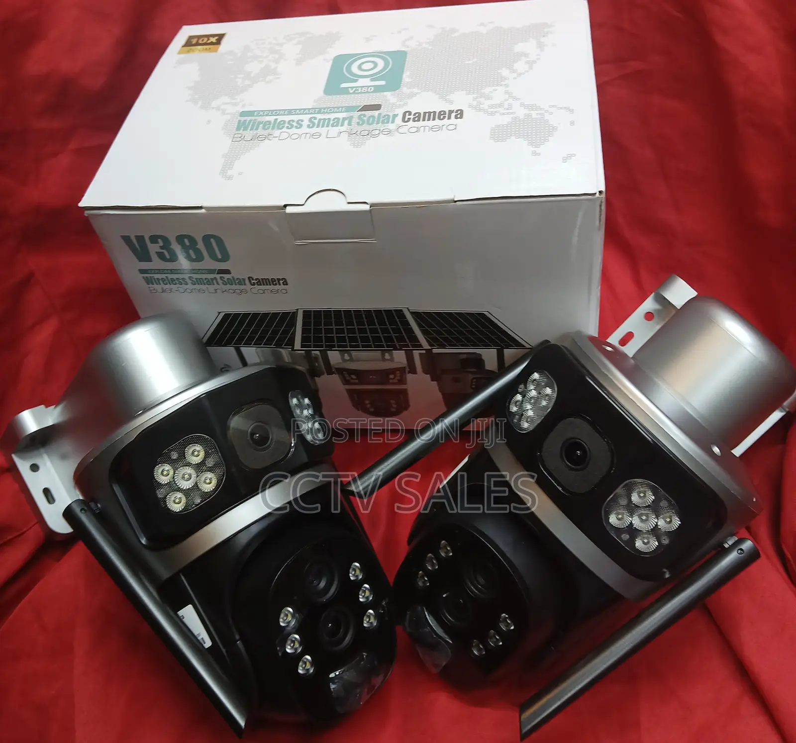 Wireless V380 Pro 4g Solar Powered Camera 10x Zoom - 10x Optical Zoom