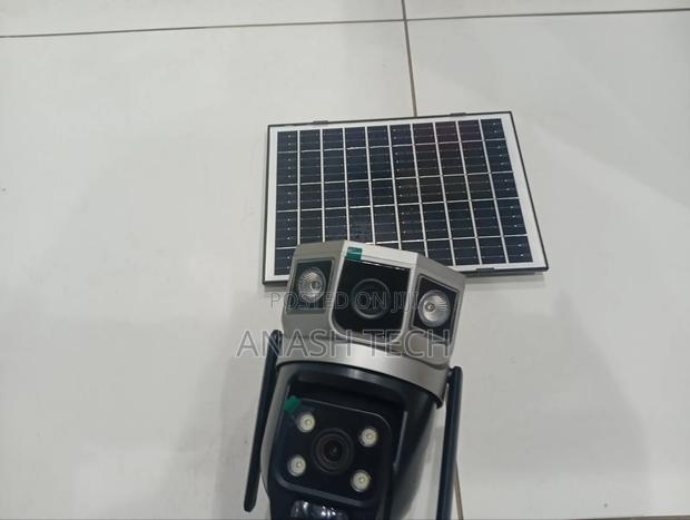 Motion-Activated App Alarm Push Solar CCTV Dual Lens 4g Camera - main view