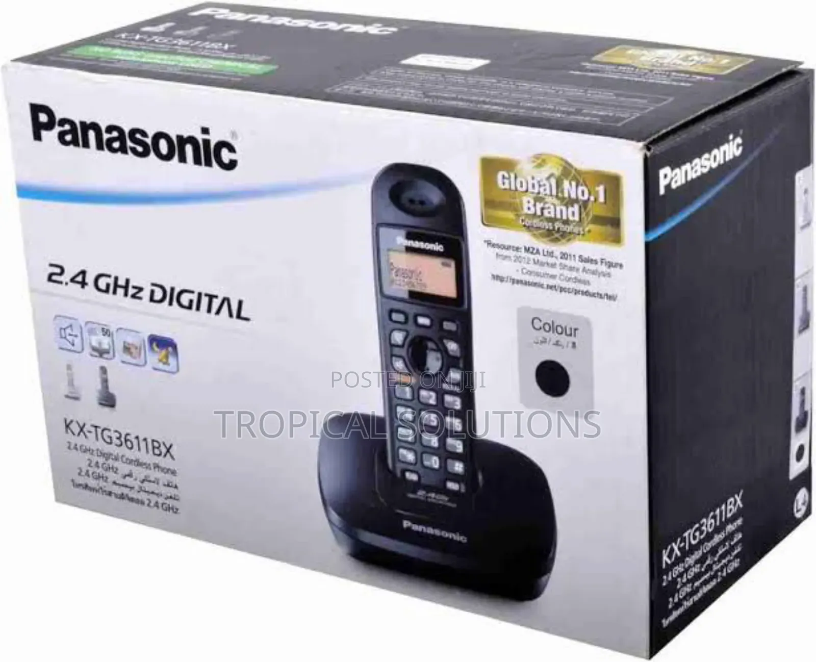 Panasonic KXTG- 3611bx Cordless Phone