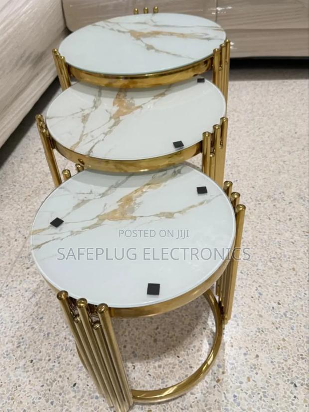 3-in-1 Design Marble Table – Versatile, Space-Saving Stylish