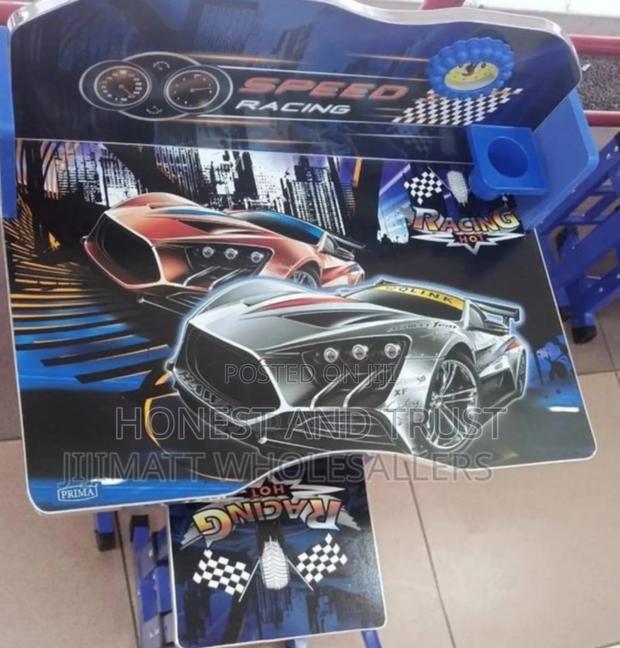 Blue Kids Table Study - main view