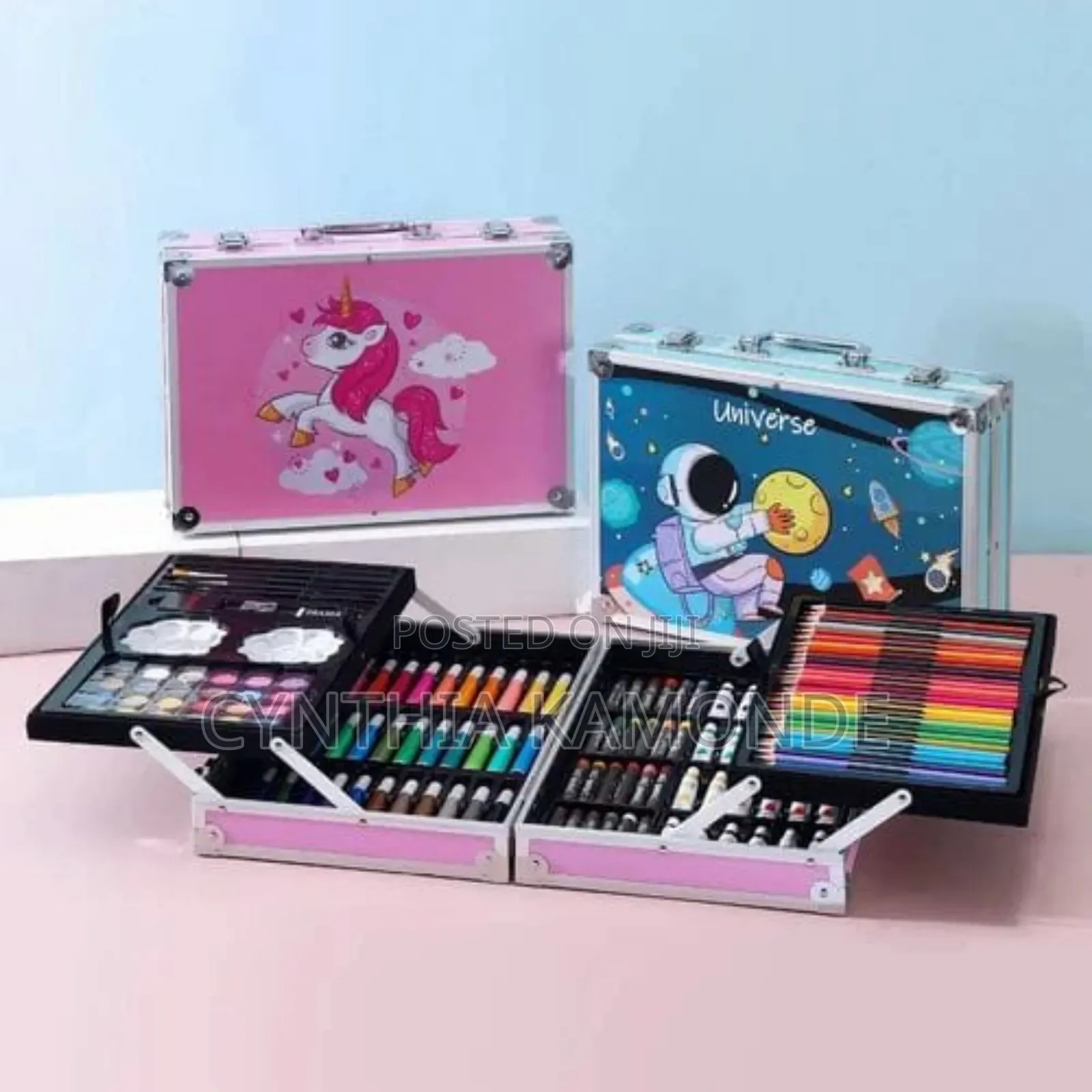 Metallic Case Art Set – 145 PCS Color Pink and Blue