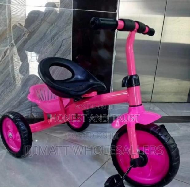 Pink Kids Trycycle - main view