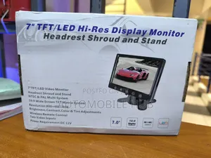 7" TFT/Led Hi-Res Display Monitor Stand Alone