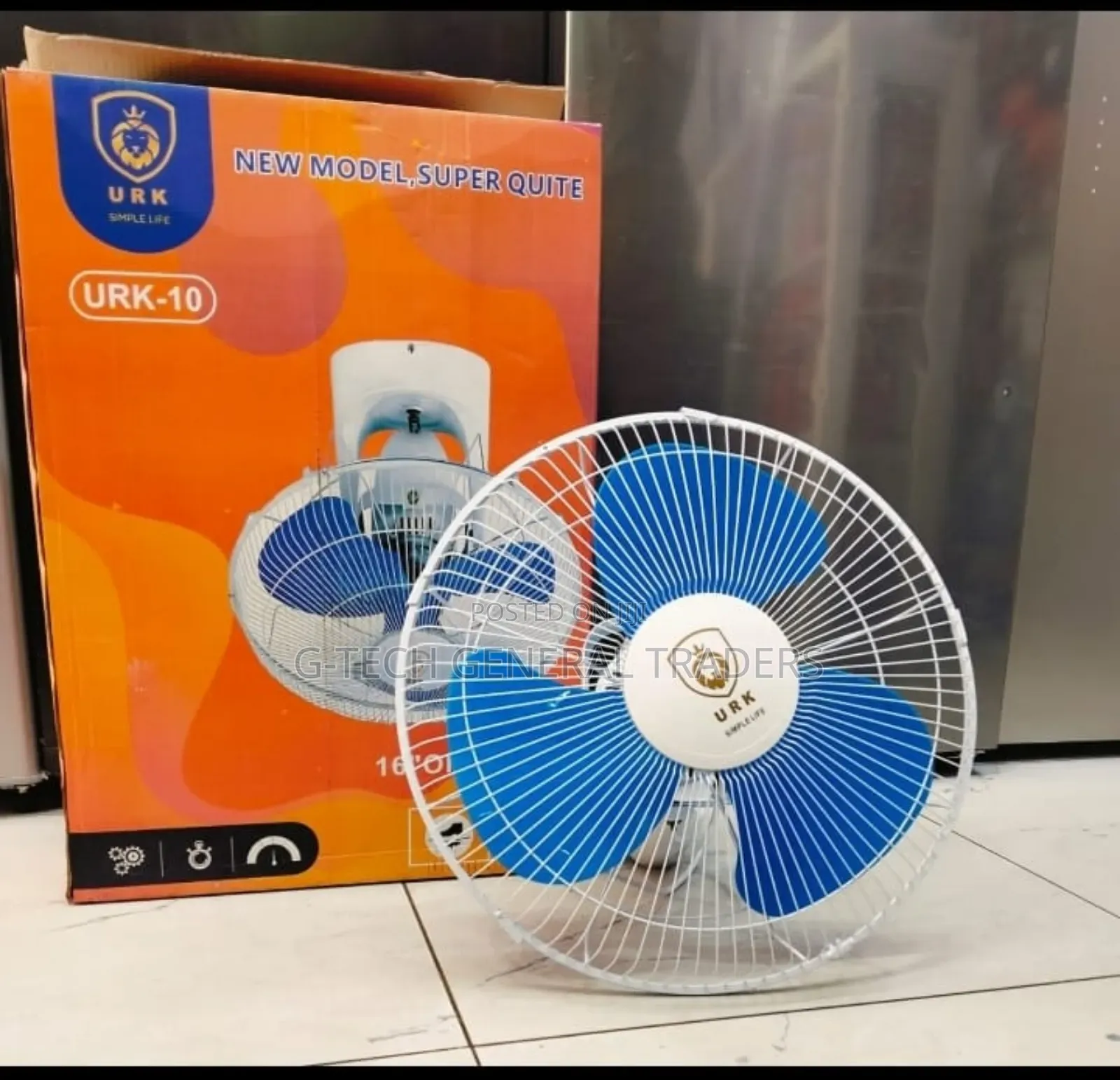 Urk 16inch 3 Blade Heavy Duty Orbit Fan