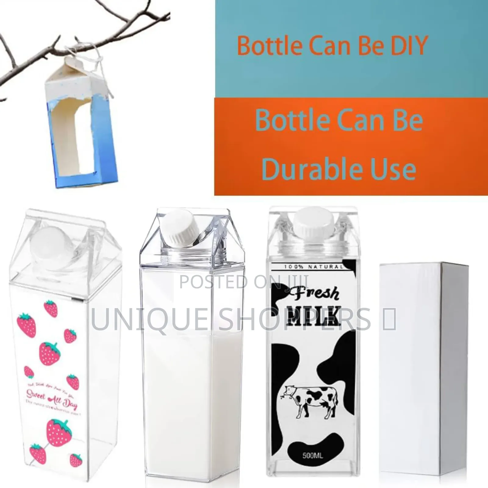 *1l Acrylic Fridge Bottle With Tight Duo Lid