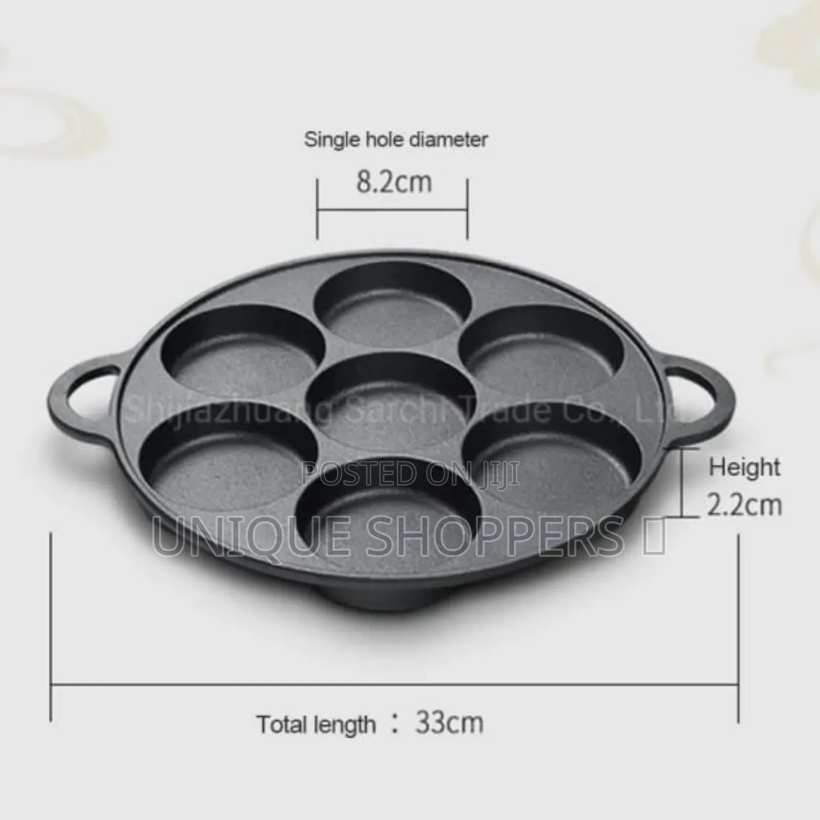 Die-Cast Non-Stick Induction Heavy Gauge 7pc Cupcake / 7 Slot Pancake