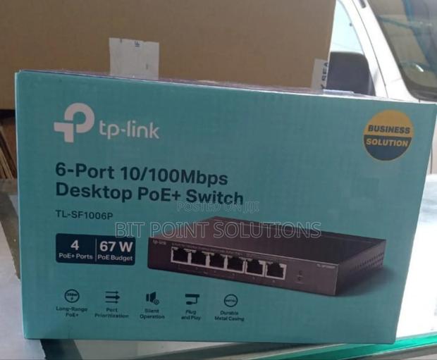 Tp-Link Sf1006p 6 Port 10/100mbps Switch With 4port Poe+
