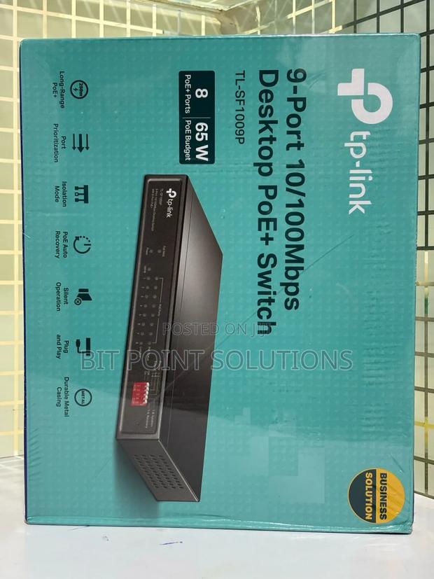 Tplink Tl-Sf1009p 9port 10/100mbps Desktop Switch With 8port Poe+ - thumbnail 3