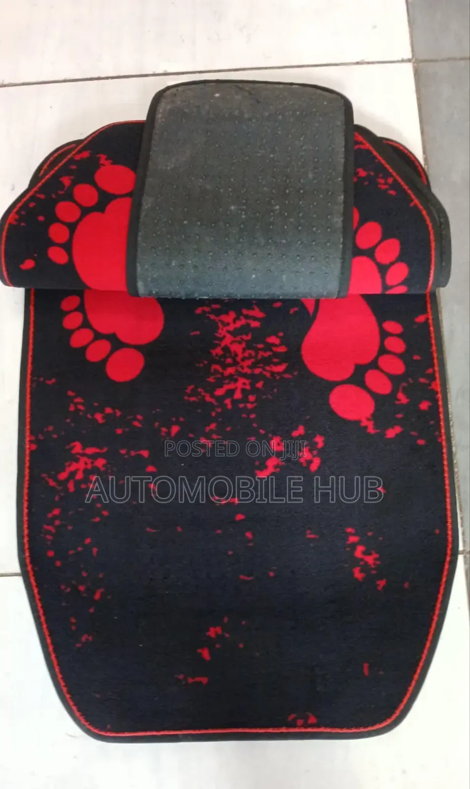 Black Red Car Floor Mats - Woolen Car Floor Mats