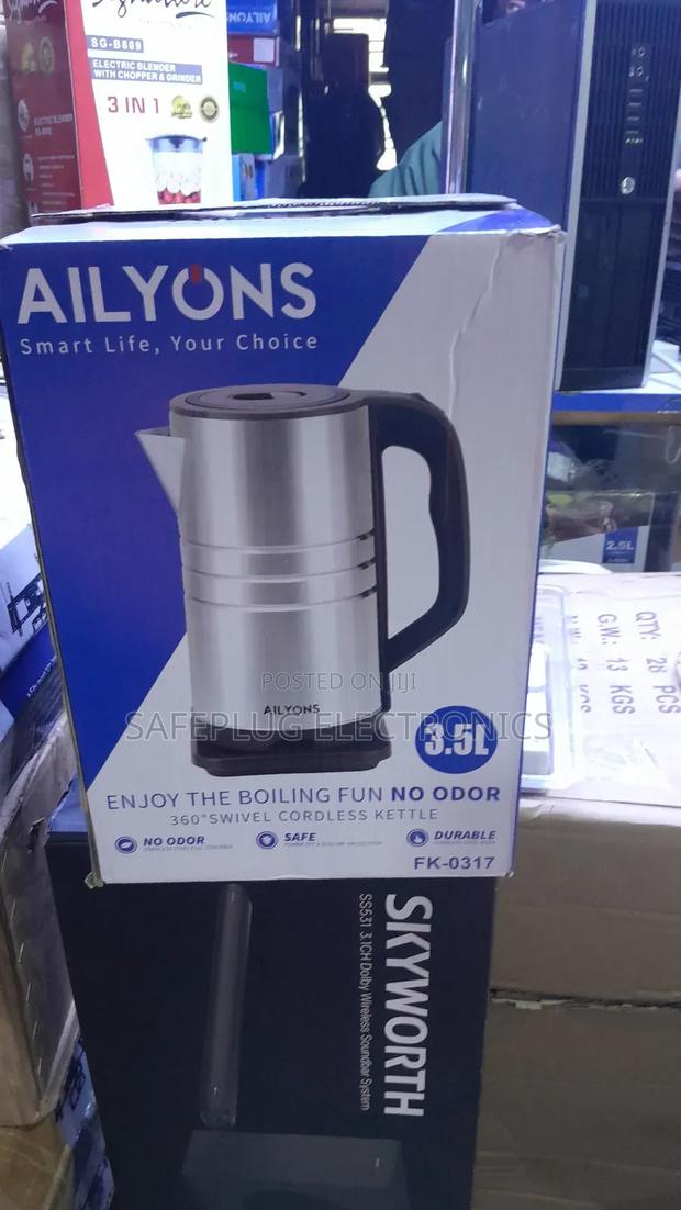 Ailyons 3.5 Litres Stainlesa Steel Electric Water Kettke - Cordless