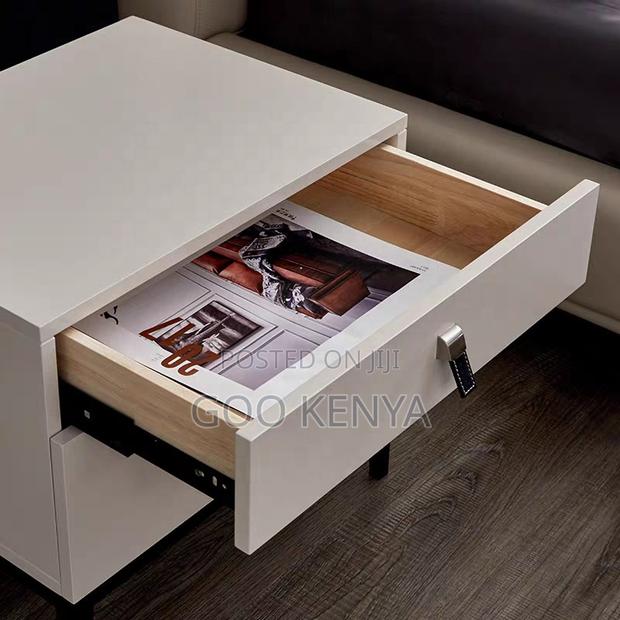 Home Bedside Cabinet; Modern MDF Nightstand With 2 Drawers - thumbnail 8