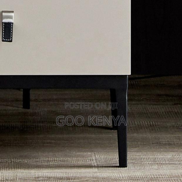 Home Bedside Cabinet; Modern MDF Nightstand With 2 Drawers - thumbnail 11