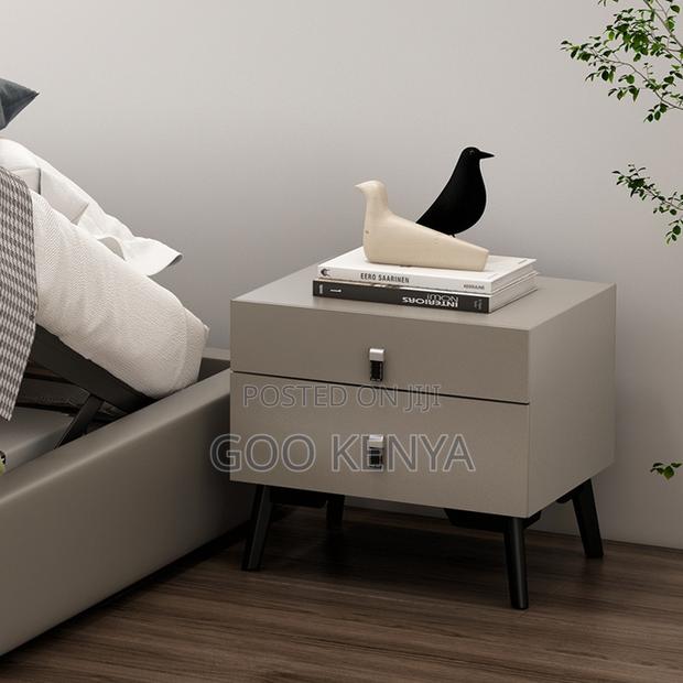 Home Bedside Cabinet; Modern MDF Nightstand With 2 Drawers - thumbnail 12