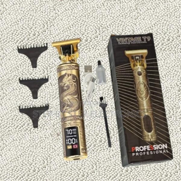 Cordless Rechargeable Vintage T9 Dragon Hair Clipper Trimmer With Led