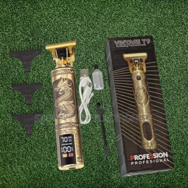 Cordless Vintage T9 Dragon Hair Clipper Trimmer With Led Screen