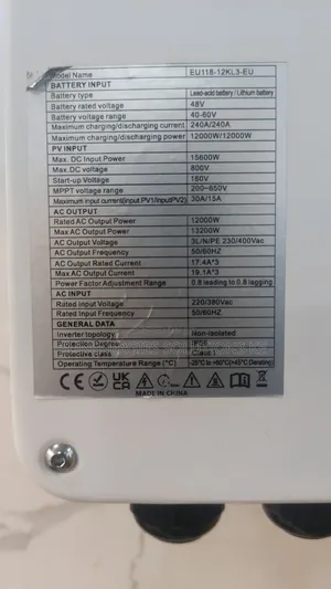 12kva 48v 3phase Must Hybrid Inverter