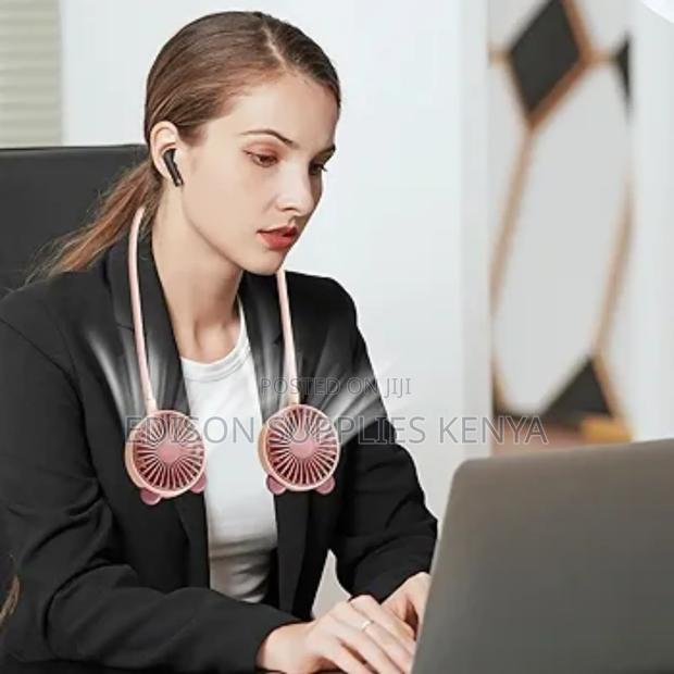 Neck Fans Running Exercise Walking Fans Rechargeable Usb Neck Cooling - thumbnail 2