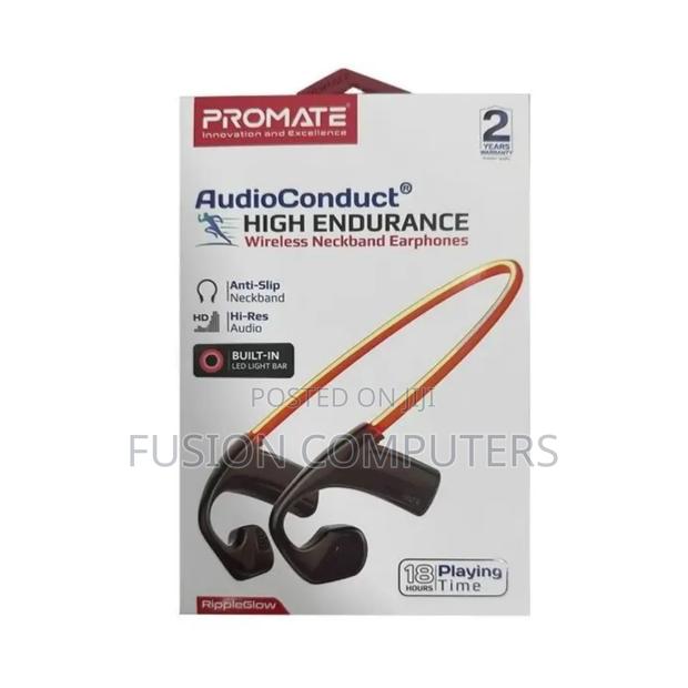 Promate Ripple Glow High-Endurance Wireless Neckband Earphones - main view