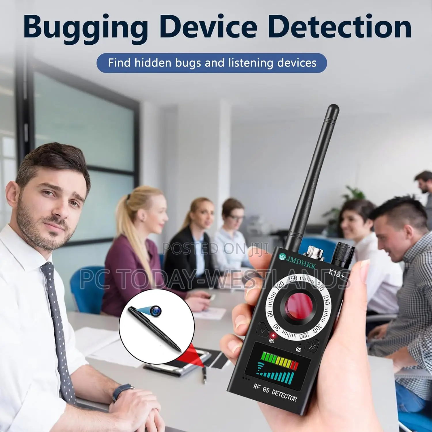 JMDHKK + Hidden Camera Detector, Spy Camera Finder, Bug Detector