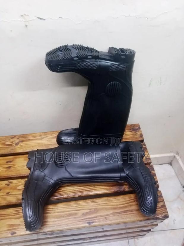 Easy To Clean Black Gum Boot - main view