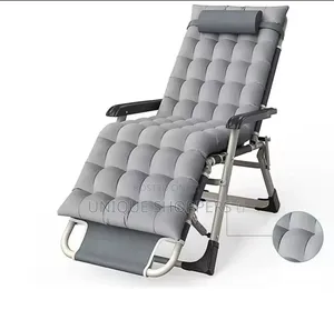 2 in 1 Foldable Chair/Bed With Cushion Colour Gray
