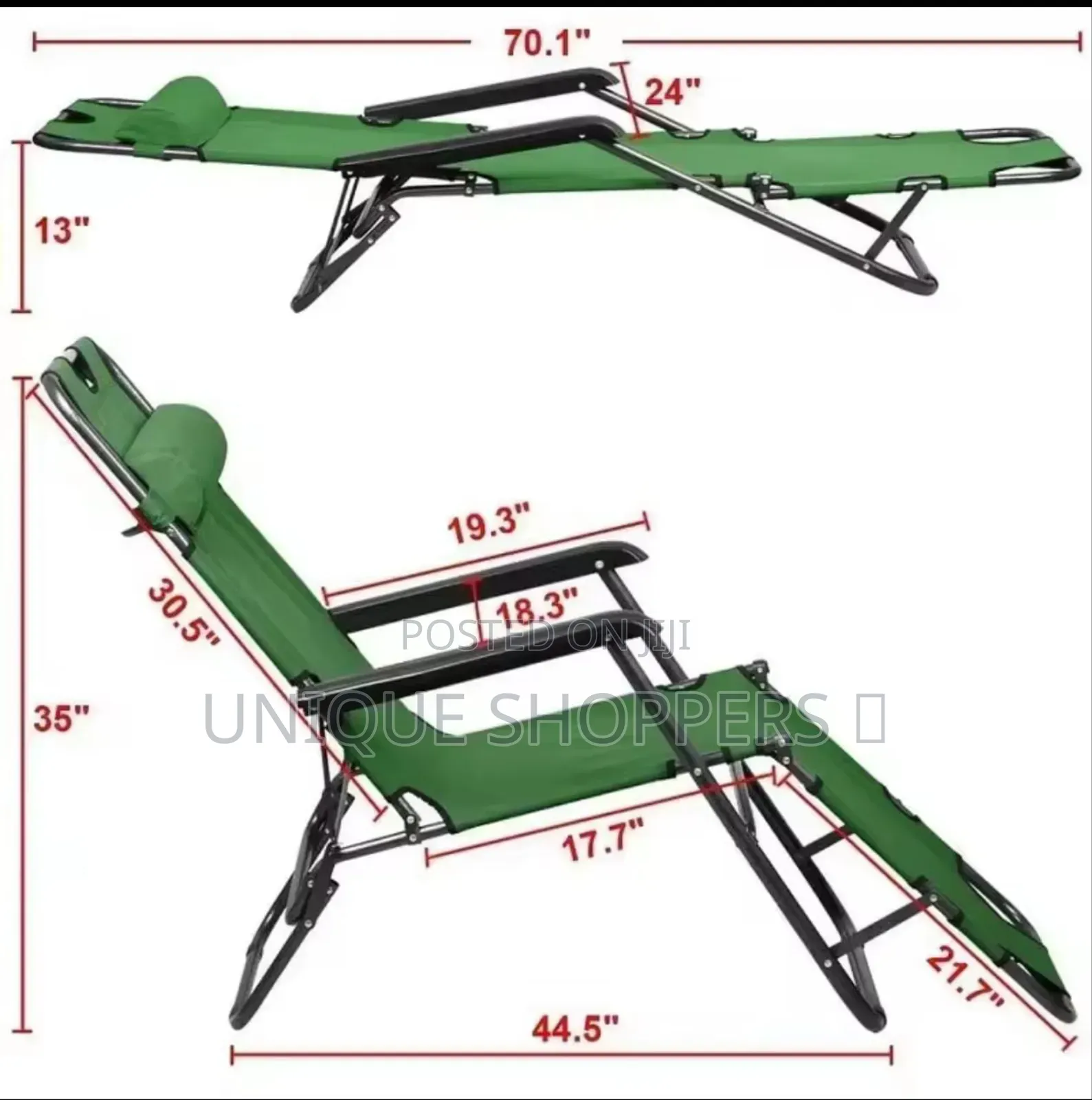 Zero Gravity Portable Outdoor Camping Patial Chair