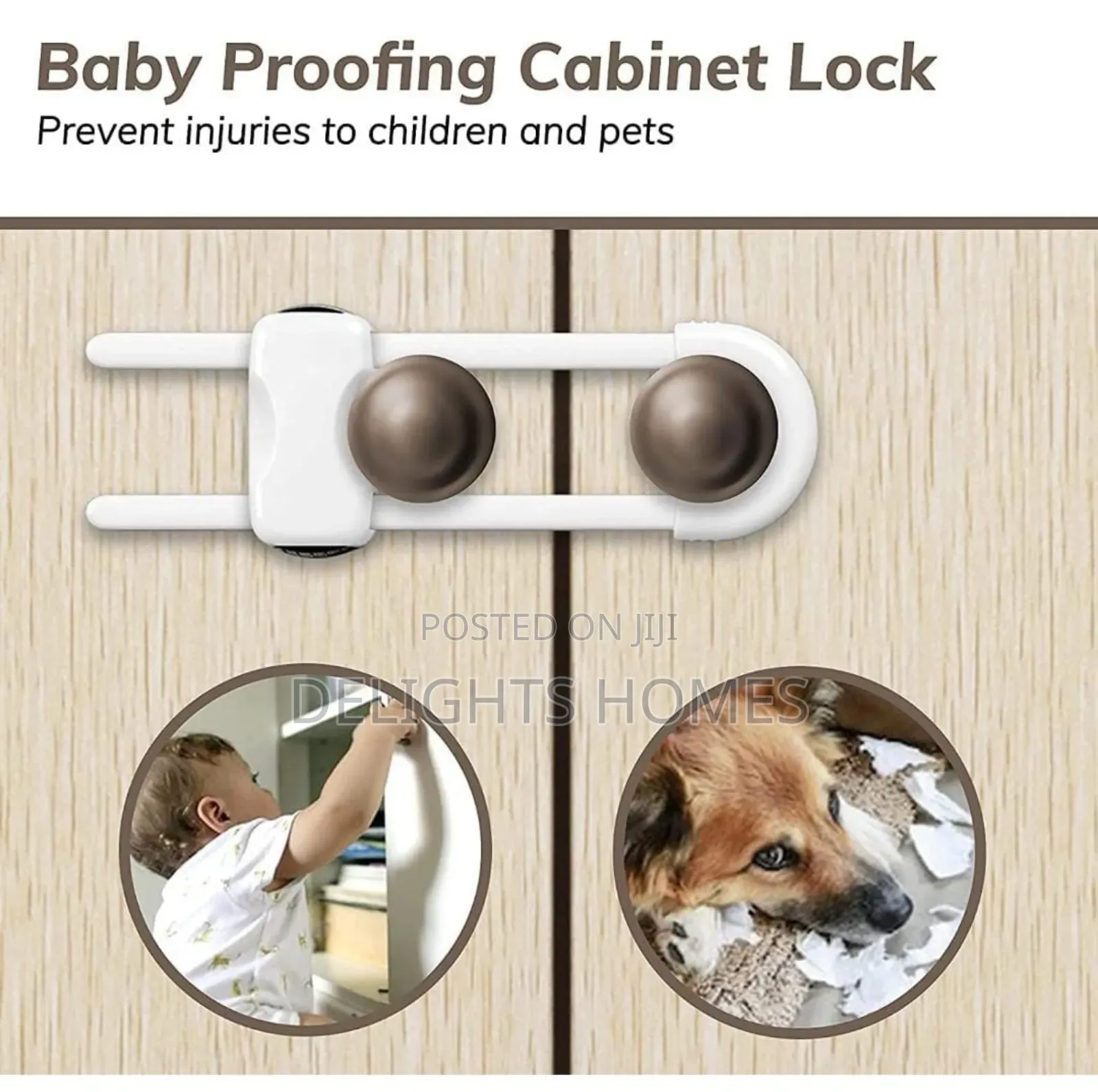 2pcs*Ushaped Baby Proofing Cabinets Locks-Hh
