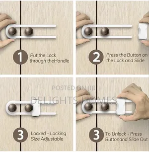 2pcs*Ushaped Baby Proofing Cabinets Locks-Hh