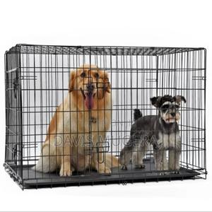 Moveable Welded Wire Mesh Pet Cage/Crate for Dogs - Medium Size - thumbnail 2