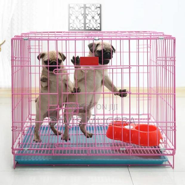 Moveable Welded Wire Mesh Pet Cage/Crate for Dogs - Medium Size - thumbnail 4
