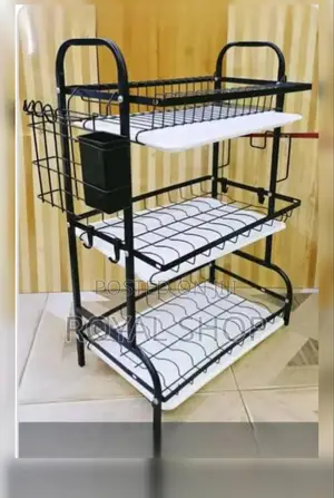 Carbon 3 Tier Dish Rack