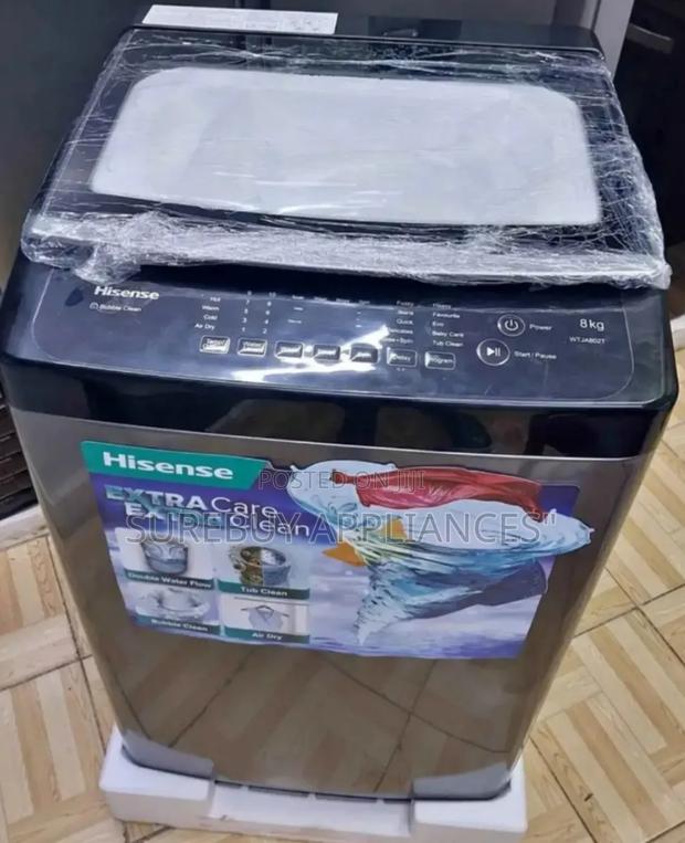Hisense 8kg Top Load Automatic Washing Machine Wtja802t - main view