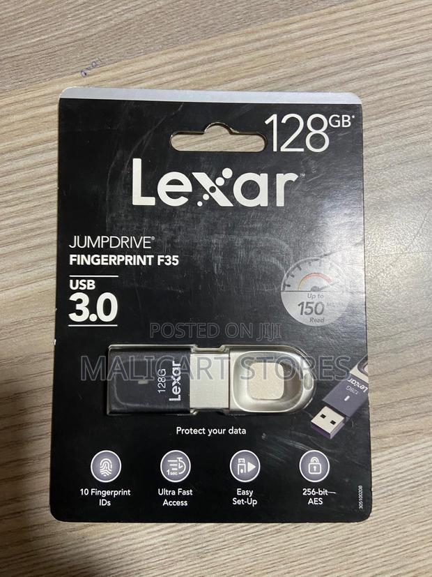 Lexar Fingerprint F35 128gb Usb 3.0 Flash Drive