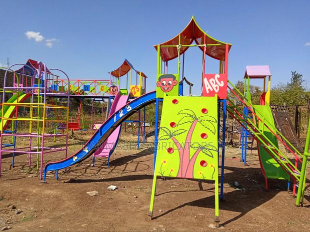 Durable Kids Slides Playground Set - main view