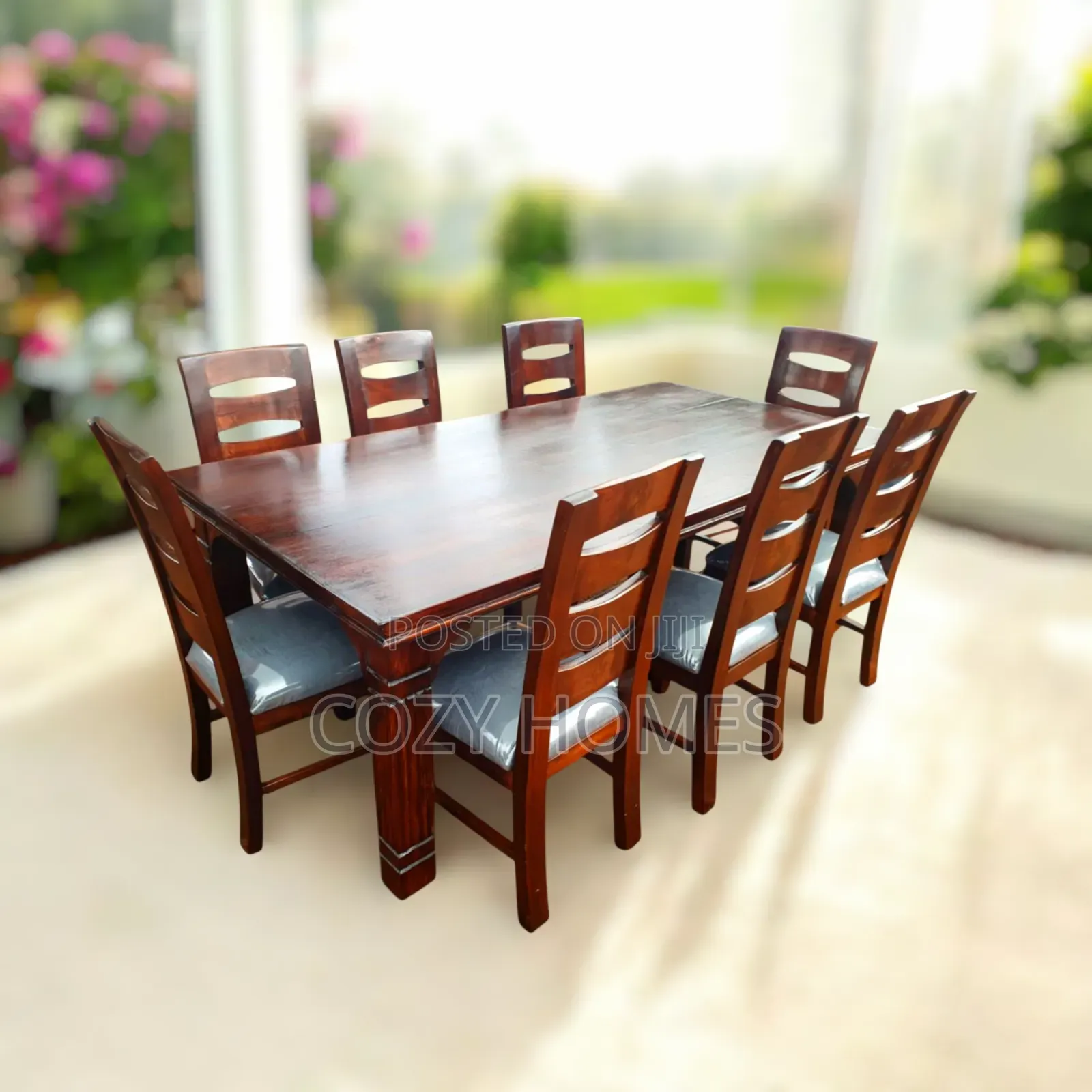 Dining Set a Posh All Wooden 8 Seater Dining Set