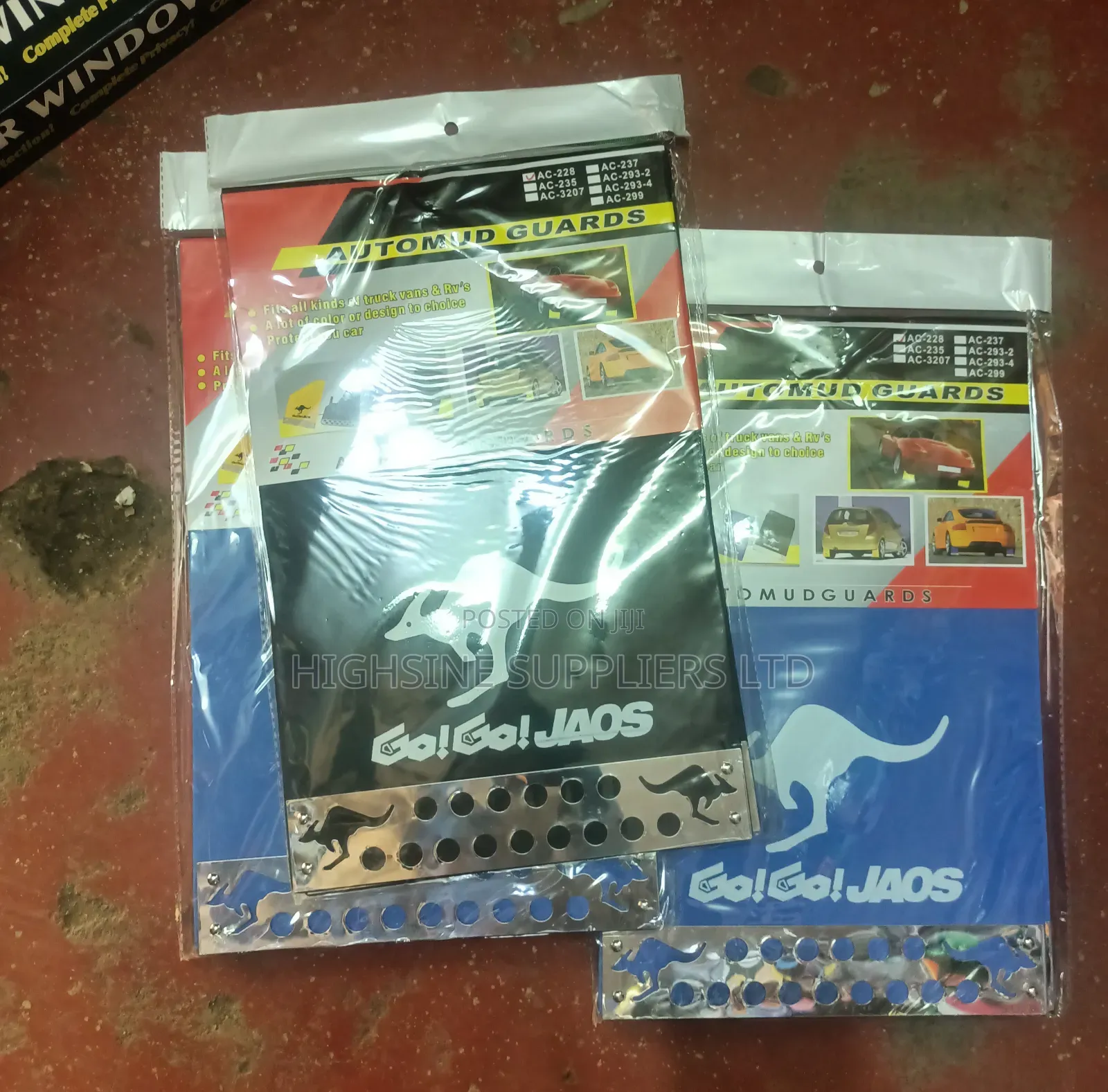 Mudflap Kangaroo Black Blue