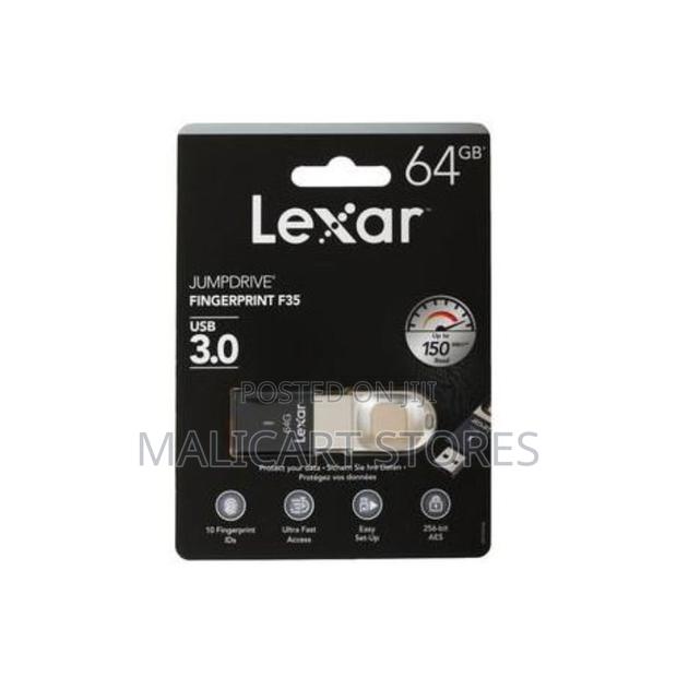 Lexar Jumpdrive Fingerprint F35 64gb Usb 3.0 Flash Drive