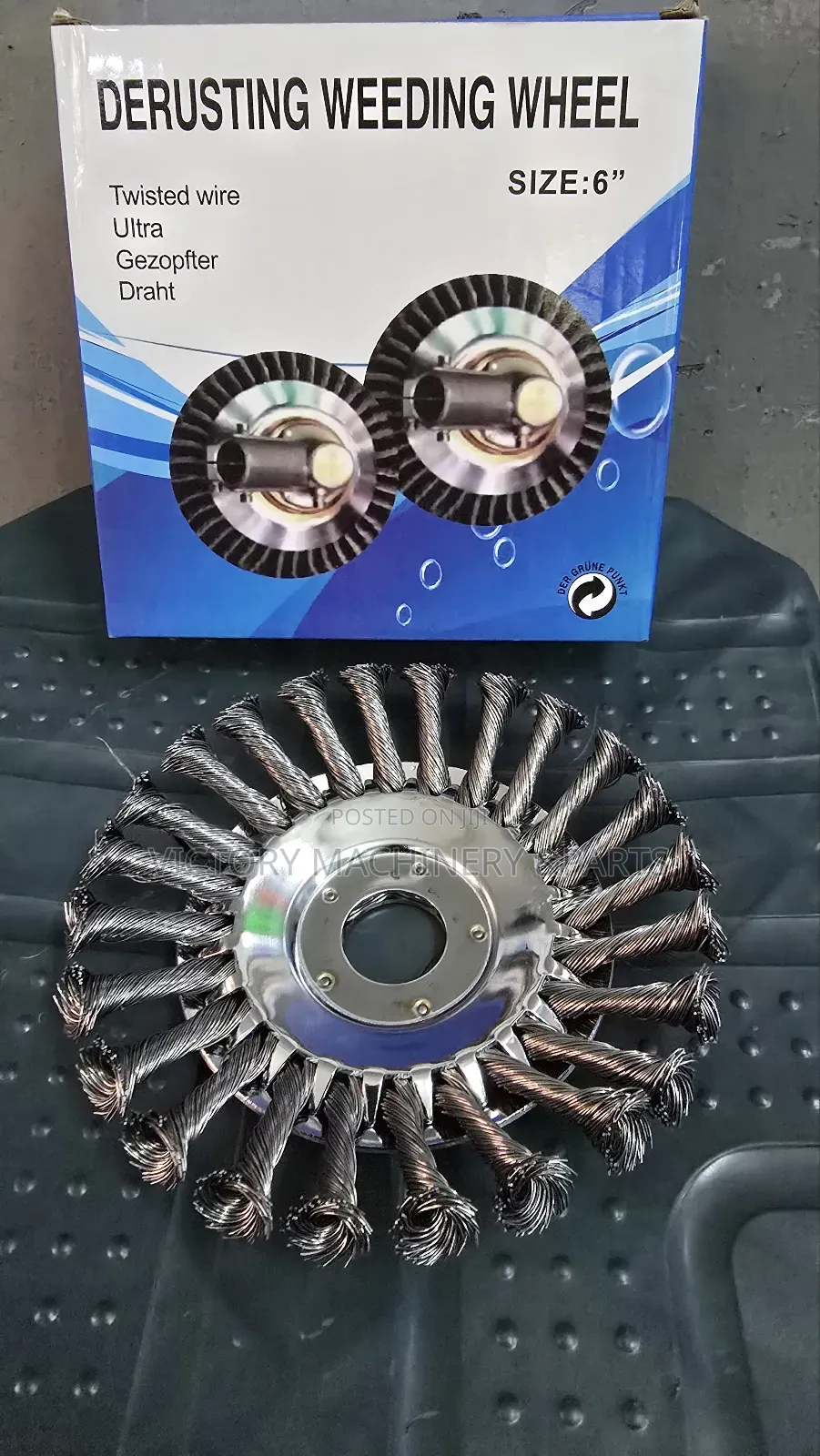 6" Inch Derusting Weeding Wheel Heavy Duty