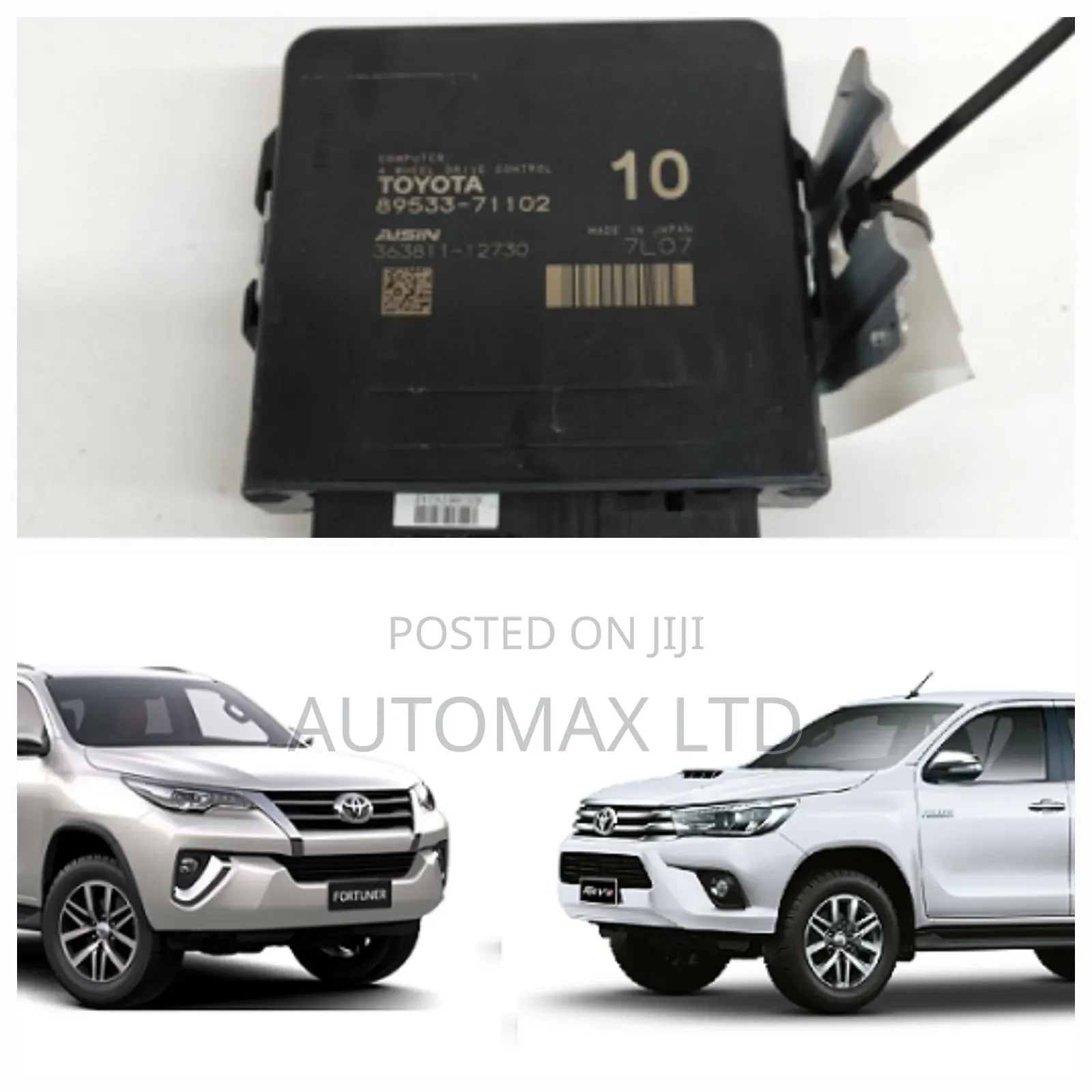 4wd Drive Ecu Controller. For Toyota Hilux Revo Fortuner Yr2016/24