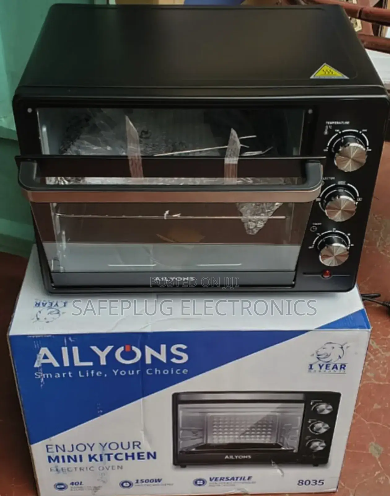 Ailyons 40ltrs Electric Countertop Oven - Bake, Roast, Grill, Toast