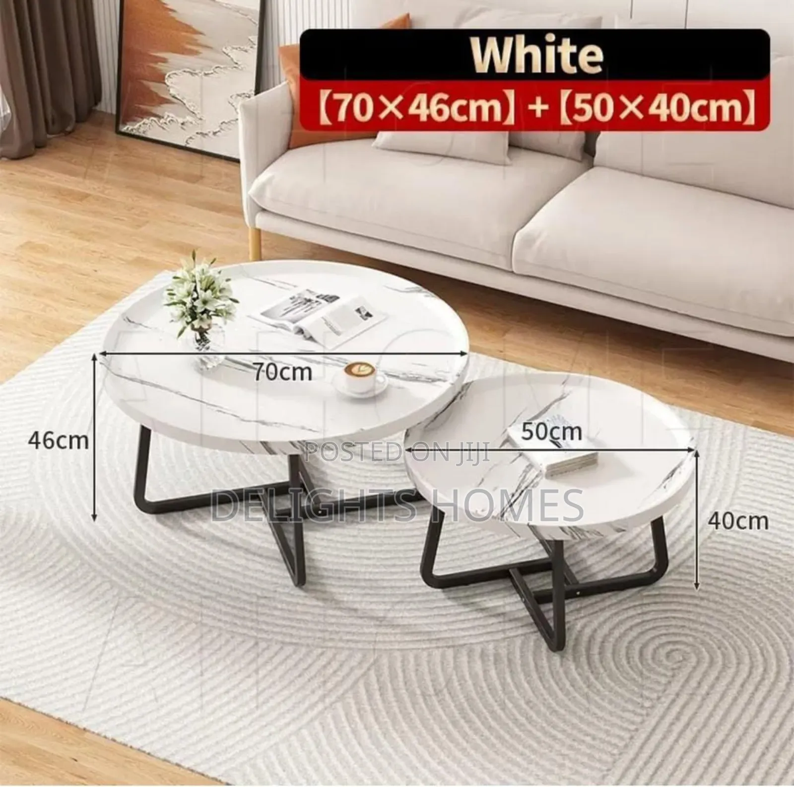 2in1 Minimalist Nesting Table-Hh