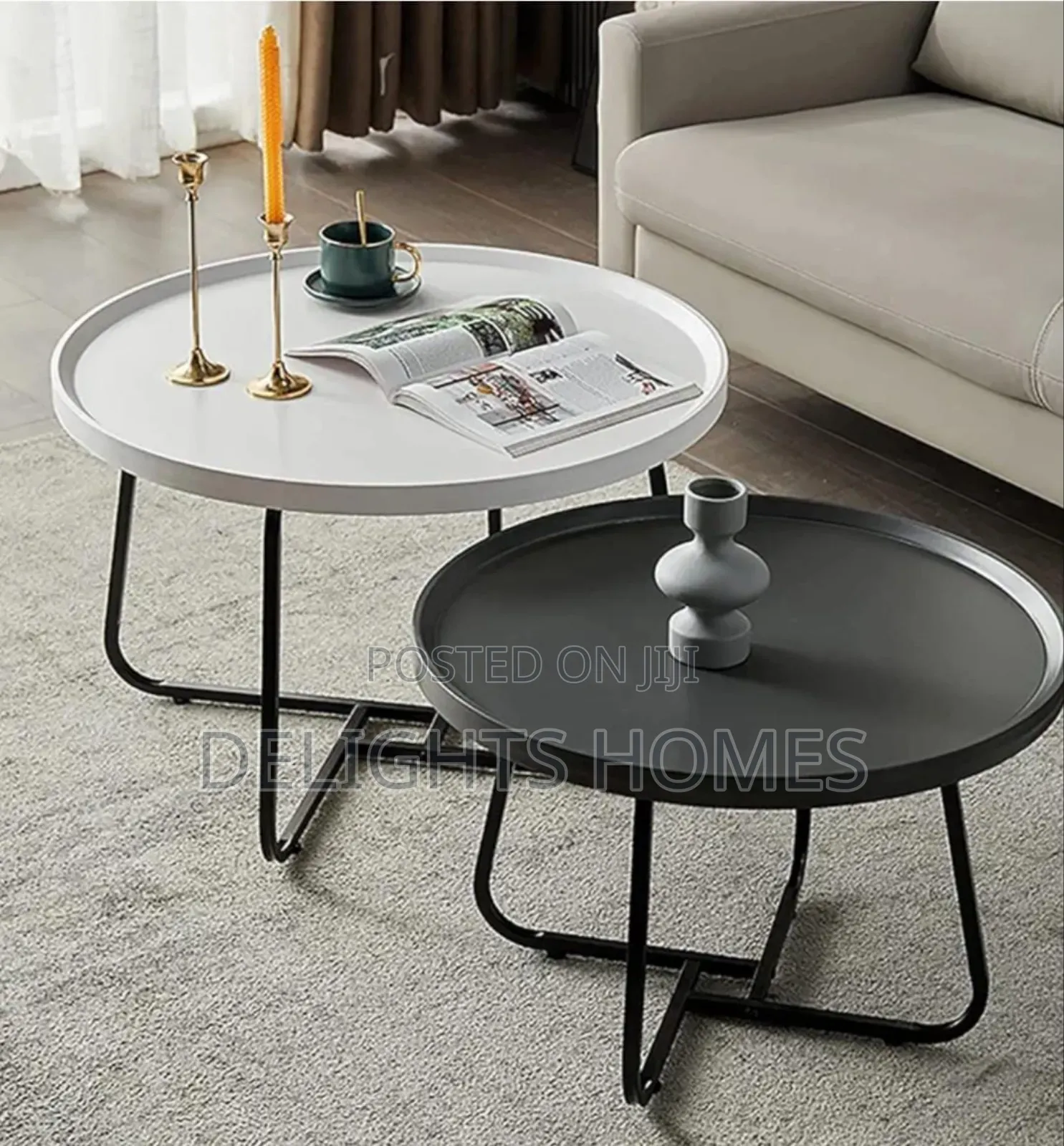 2in1 Minimalist Nesting Table-Hh