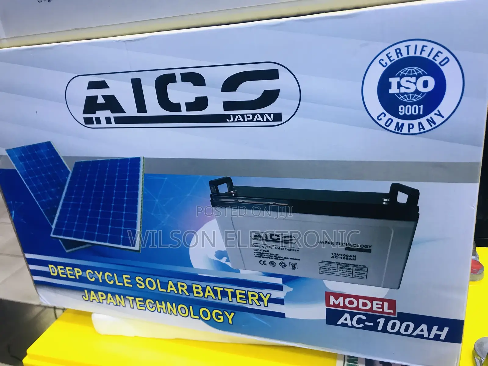 Aico Japan. Deep Cycle Solar Battery. 100ah