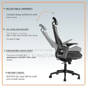 Executive Ergonomic Office Seat – Mesh Finish