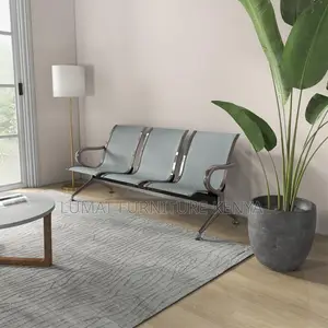 Durable 3-Link Office Waiting Bench – Non-Padded