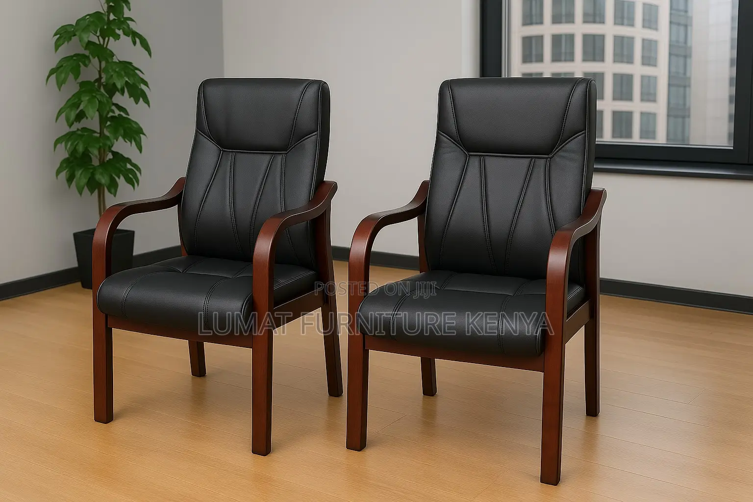 Wooden Mahogany Pulpit Seat – Office/Church/Reception